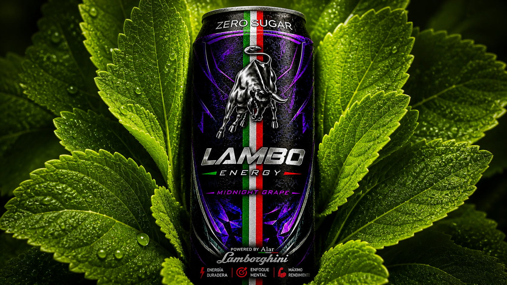 LAMBO Energy endulzada con stevia natural