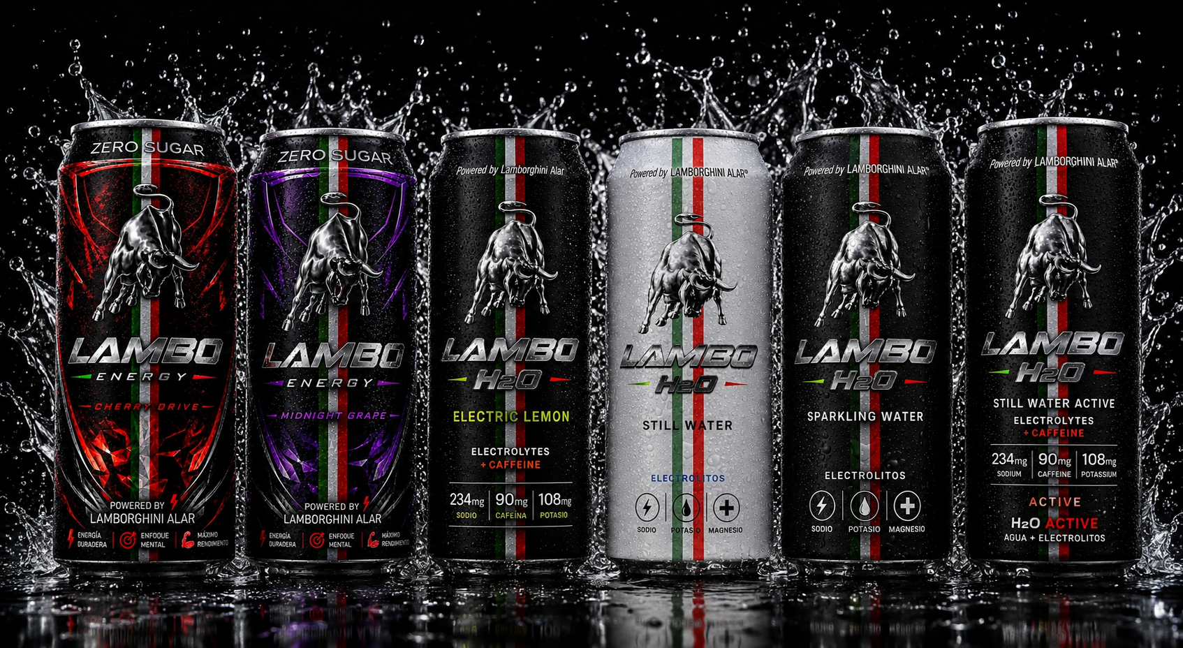 Portafolio LAMBO Labs: seis latas premium